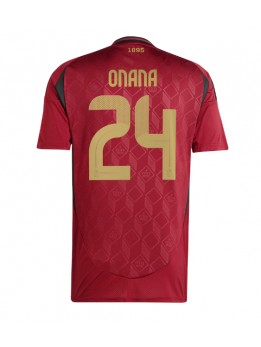 Belgien Amadou Onana #24 Heimtrikot EM 2024 Kurzarm